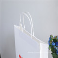 Recycled Custom White Kraft Paper Shopping Bag Gift Paper Bags